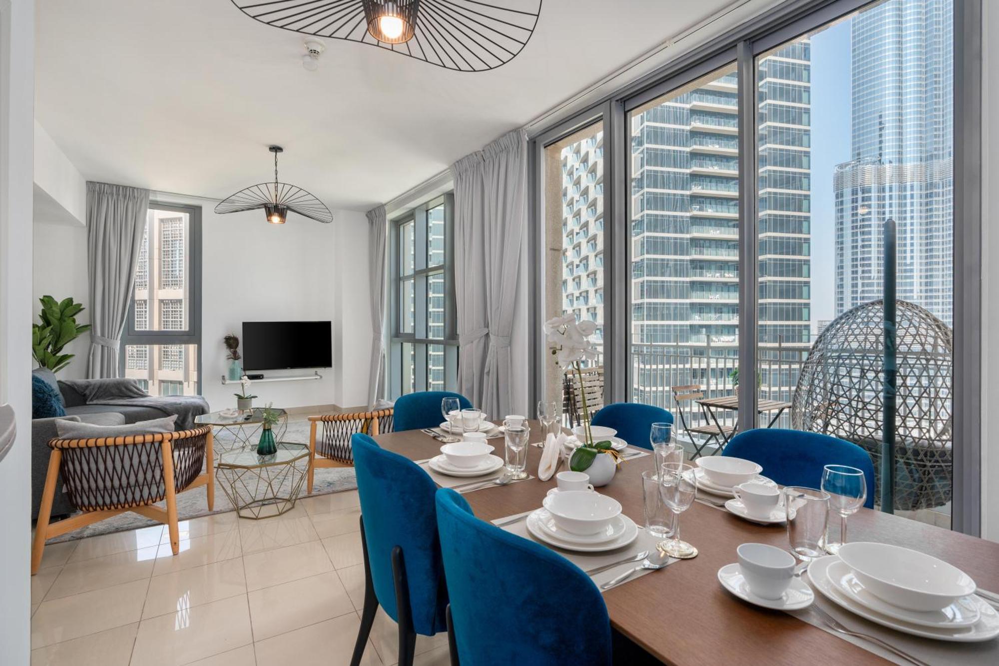 شقة Burj Khalifa Views - 5 Min Walk From Mall - Upgraded - Designer Choice - 8 People - Opera